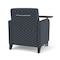 Lesro Siena Lounge Reception Guest Chair W/ Swivel Tablet, 27 in W 29.5 in L 32.5 in H SN1101 - alternate 3